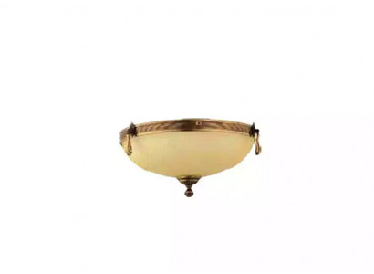 Lüster Deckenleuchter Lampe Deckenlampe Kronleuchter Glas Beige Art