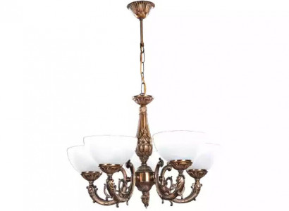 Deckenlampe Lüster Deckenleuchter Antique Kronleuchter Lampe Glas Gold