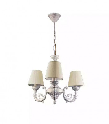 Kronleuchter Deckenleuchter Lüster Deckenlampe Lampen Zink Weiß Art