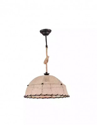 Deckenlampe Deckenleuchter Lüster Kronleuchter Lampe Beige Modern Seil
