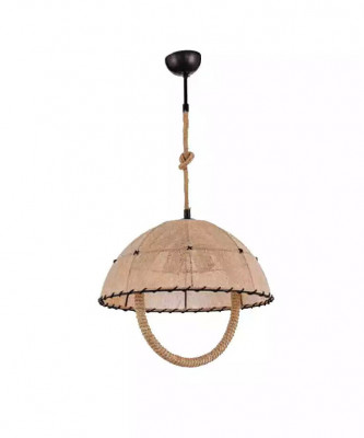 Deckenlampe Deckenleuchter Lüster Kronleuchter Lampe Beige Modern Seil
