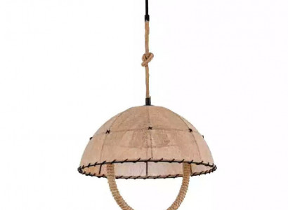 Deckenlampe Deckenleuchter Lüster Kronleuchter Lampe Beige Modern Seil