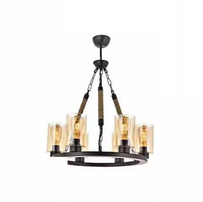 Lampen Deckenlampe Deckenleuchter Lüster Kronleuchter Glas Schwarz Neu