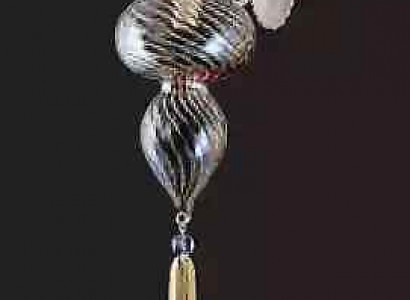 Wandlampe Wandleuchten Wandleuchte Lüster Wand Lampen Silber Glas Art