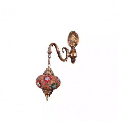 Wandleuchte Wandlampe Wandleuchten Art Lüster Wand Lampen Gold Glas