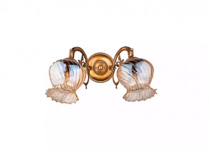 Wandleuchte Wandlampe Wandleuchten Art Lüster Wand Lampen Gold Glas
