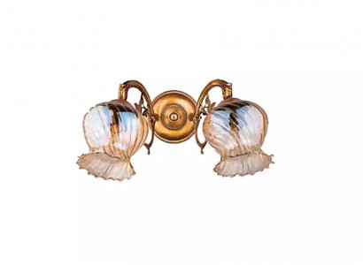 Wandleuchte Wandlampe Wandleuchten Art Lüster Wand Lampen Gold Glas