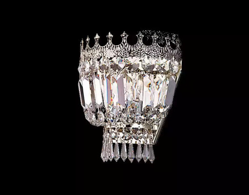 Wandleuchten Wandleuchte Wandlampe Lüster Wand Lampen Kristall Silber