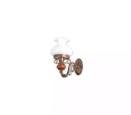 Lampe Wandlampe Wandleuchten Wandleuchte Lüster Wand Braun Barock Glas