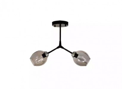 Deckenleuchter Lüster Kronleuchter Deckenlampe Lampen Glas Schwarz