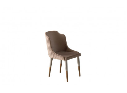 Braune Esszimmerstühle Gruppe Küchenstühle 6tlg Stoffstühle Esszimmer