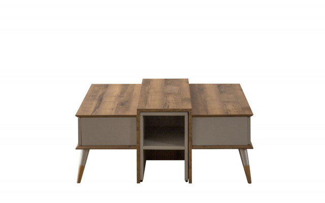  Moderner Brauner Couchtisch Kaffetisch Designer Sofatisch Beistelltisch