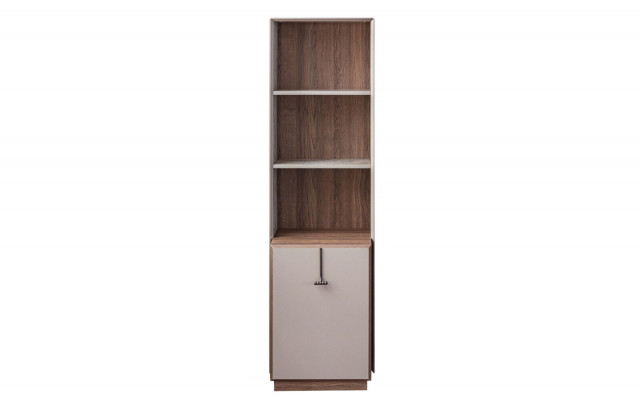 Modernes Bücherregal Designer Standregal Beige Büroregale Bücherschrank