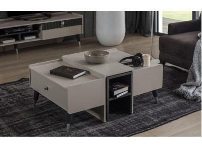 Weißer Kaffeetisch Moderner Sofatisch Holz Couchtisch Wohnzimmer Möbel