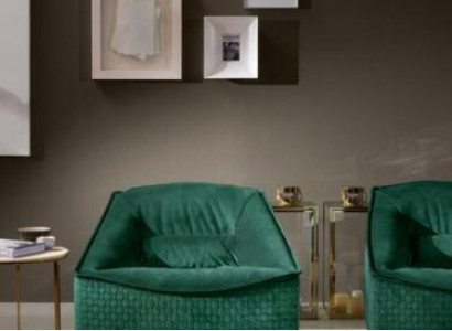 Sessel Einsitzer Luxus 1Sitzer Polster Sitz Designer Textil Sitz Stoff Moderne