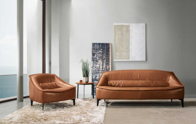 Sessel Polster Sitzer Modern Design Leder Relax Sessel Lounge Luxus Wohnzimmer