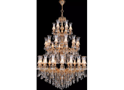  Kronleuchter Luster Glass Deckenlampe xxl Leuchte Galerie Kristall Lampe