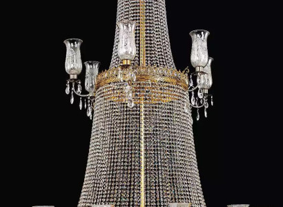 Große Leuchte Lampe Kronleuchter Luxus Lampen xxl deckenleuchte 160x285