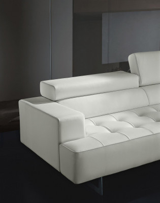 Polster Prianera Möbel Dreisitzer Sofa 3 Sitzer Sofas Luxus Leder Couchen Weiß