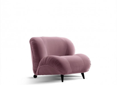 Sessel Einsitzer Luxus Polster Möbel Wohnzimmer Einsitzer Sessel Textil Lounge