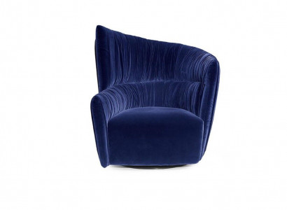 Sessel Luxus Design Möbel Blau Modern Stil Design Textil Wohnzimmer Lounge Neu