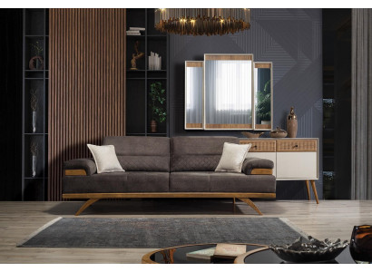 Sofa 3 Sitzer Designer Sofa Polster Sofas Couchen Stoff Textil Neu
