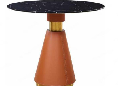 Esszimmertisch Runder Esstisch schwarz Rund Tisch Stil Modern Edelstahl Luxus