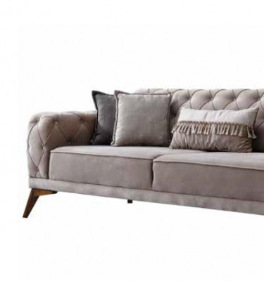 Wohnzimmer 4er-Set Sofas Set Sessel 3+2+1+1-Sitzer Sitzgarnitur Soft ComfortSet