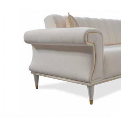 Wohnzimmer Sofagarnitur-Set Dreisitzer Zweisitzer Sessel Luxus Möbel Neu