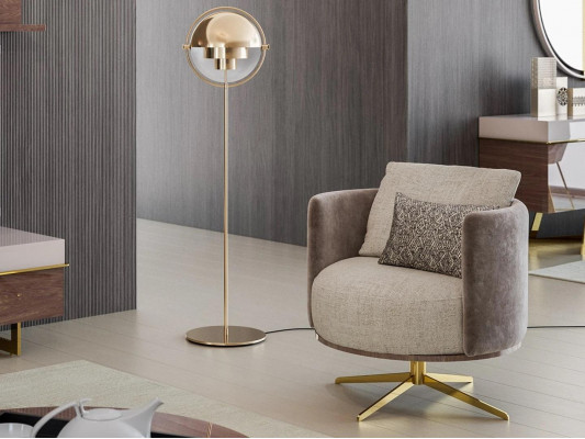 Innovativer Designer-Sessel für moderne Wohnzimmermöbel aus hochwertigem Kunstleder