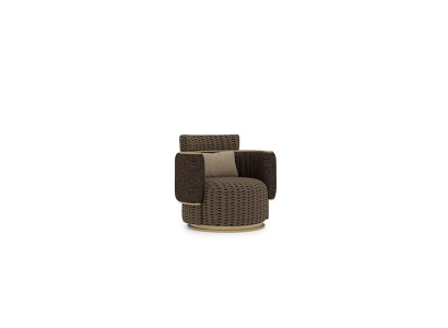 Luxus Polster Sitz Design Braun Sessel Polstermöbel Wohnzimmer Einrichtung