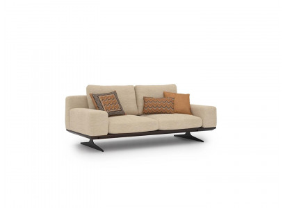  Modern Polstersofa Wohnzimmer Zweisitzer Sofa Couch Textil Designer Einrichtung