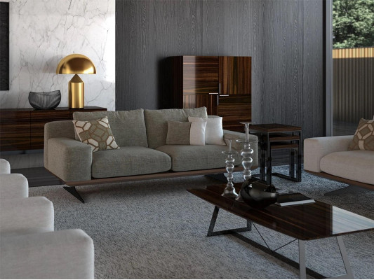 Modern Polstersofa Zweisitzer Sofa Couch Wohnzimmermöbel Designer Einrichtung