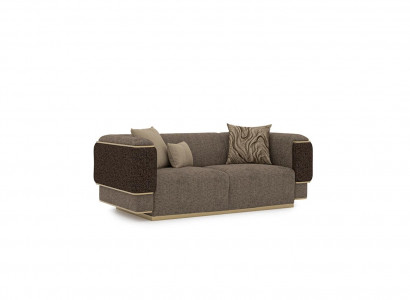 Wohnzimmer Sofa Zweisitzer Luxus Einrichtung Polster Textil Design Polstermöbel
