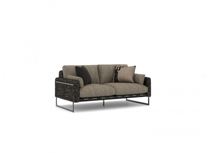 Polster Textil Luxus Zweisitzer Sofa Wohnzimmer Modern Polstermöbel Neu