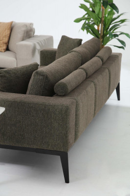 Moderne Sofagarnitur Dreisitzer Zweisitzer Sessel Komplettes Set Couchgarnitur