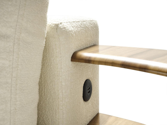 Weißes Ecksofa L-Form Couch Couchtisch Luxus Stoffmöbel Weiß Design Neu