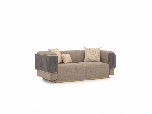 Komplett 3tlg Polstersofa Dreisitzer Modern Sessel Wohnzimmer Zweisitzer Couch
