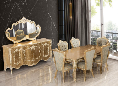 Esszimmer 6x Stuhl Garnitur Set Stühle Neu Essgarnitur Essgruppe Luxus Möbel