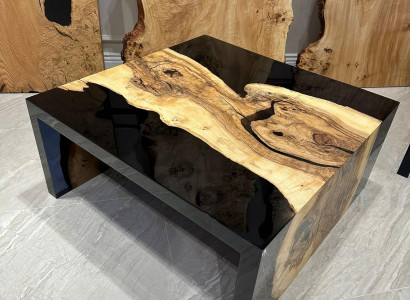 Couchtisch Epoxidharz Kaffeetisch Massiv Tische Holz Beistelltisch Epoxid Tisch
