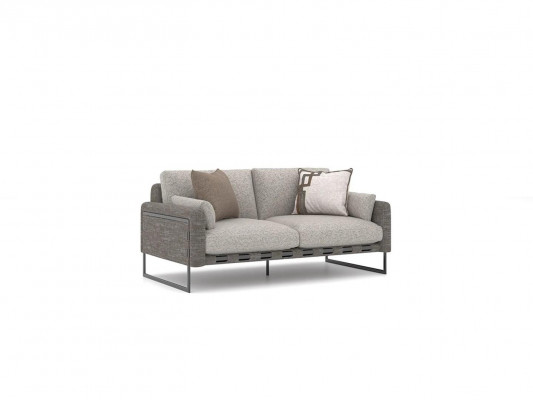 Grau Sofagarnitur 4tlg Wohnzimmer Sessel Einrichtung Luxus Design Sofas Neu