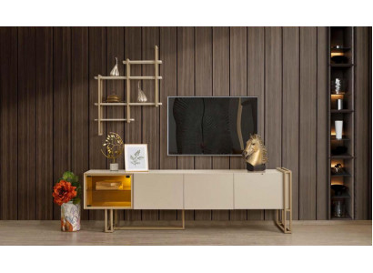 TV Lowboard Schrank Sideboard Kommode Beistellschrank mit Regal