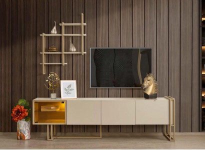 TV Lowboard Schrank Sideboard Kommode Beistellschrank mit Regal