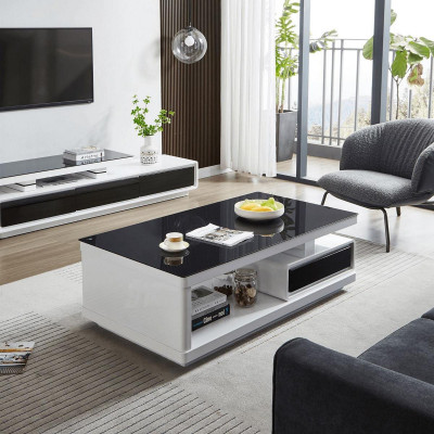 Luxus Couchtisch Ablagetisch Beistelltisch Glastisch Moderne Möbel Design