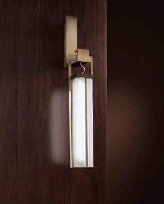 Wandlampe Wohnzimmer Schlafzimmer Struktur in Messing Antik Bronze Finish neu