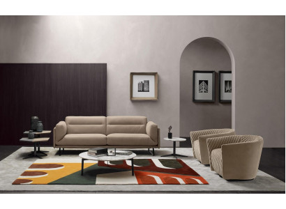 Sofagarnitur Couch Polster Ledersofa Italienische Möbel Sofa Prianera