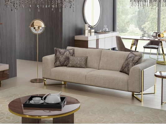 Wohnzimmer Dreisitzer Sofa Couch Design Polstersofas Einrichtung Design Möbel