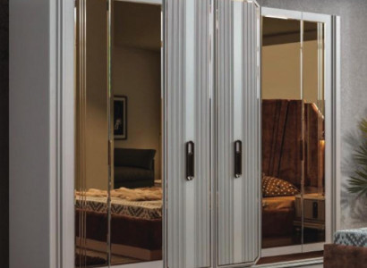 Weißer Schlafzimmer Kleiderschrank Glasschrank Holzschrank Moderne Möbel