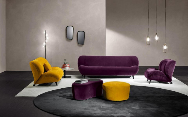Prianera Luxus Sofa 3 Sitzer Sofas Sitz Stoff Design Couch Möbel Stil Textil Neu