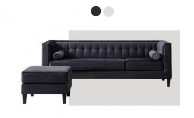 Moderner Grauer Dreisitzer Sofa Luxus Couch Sitzmöbel Holzgestell Polster